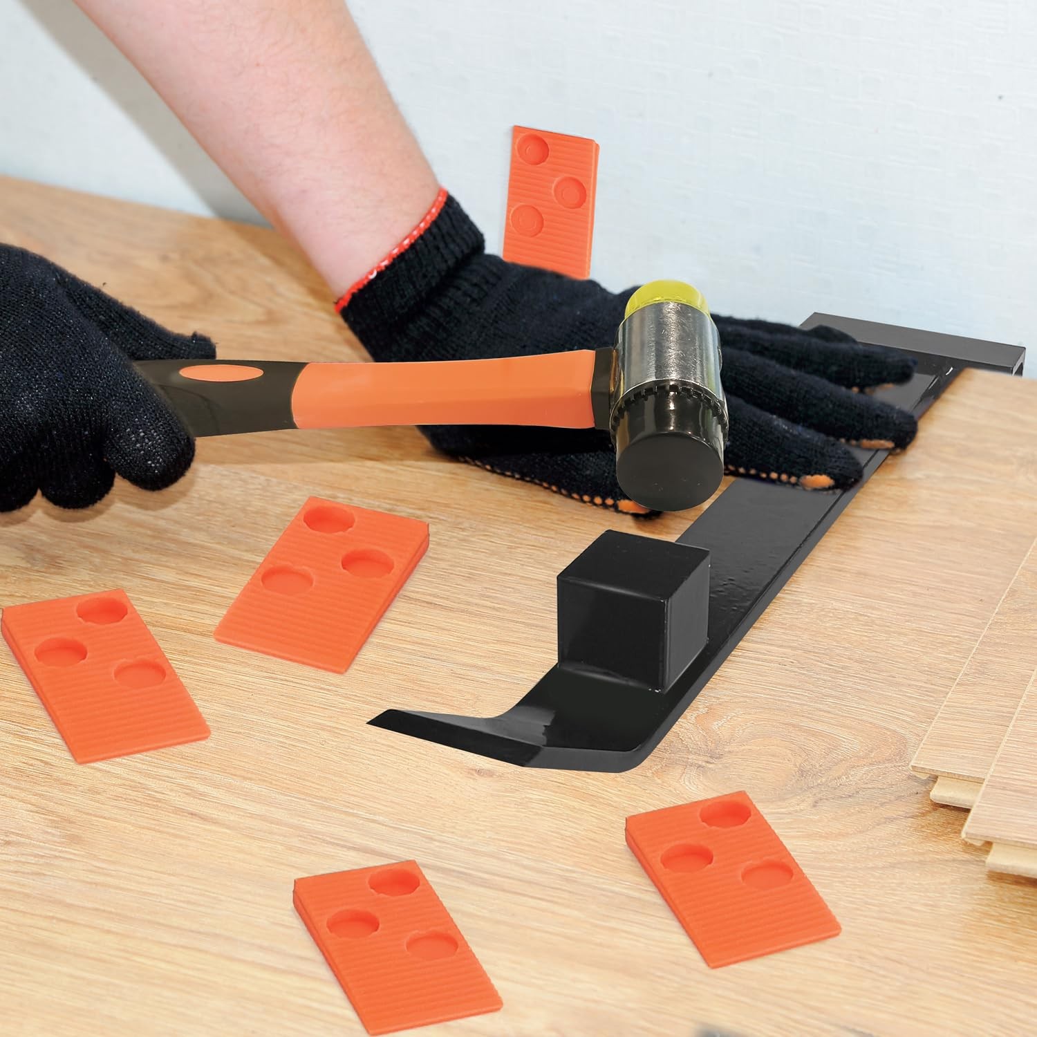 Laminate Vinyl Flooring Tools Heavy Tapping Block Pull Bar 40 Spacers
