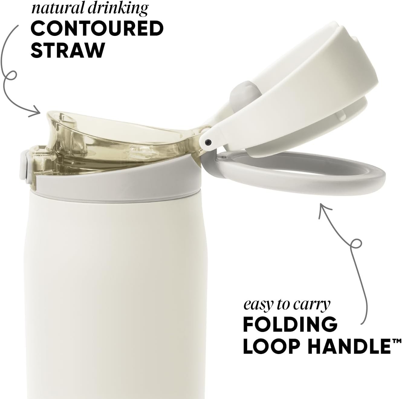 Cashew 24oz Mesa Loop Bottle | Covered Straw & Insulation for Active Lifestyle