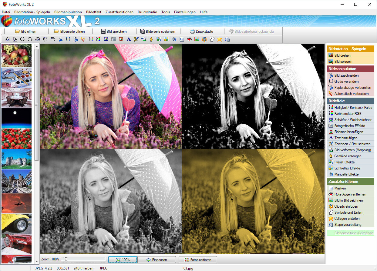 FOTOWORKS XL 2024 – Bildbearbeitungsprogramm in Deutsch - Windows - CD-ROM