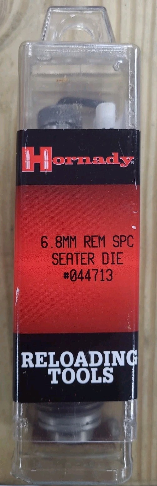 Hornady Reloading Seater Die;  For 6.8mm Rem Spc  Part # 044713 New-Sealed!