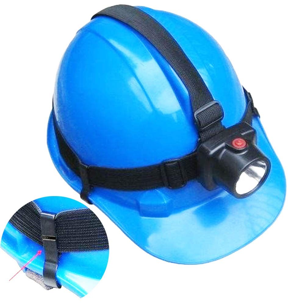 10 Pack Helmet Clips for Hard Hat Headlamp Mount Narrow Edge Helmets
