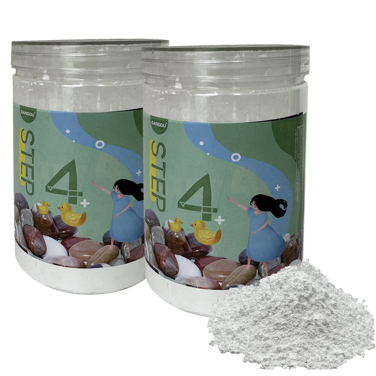4 lbs Rock Tumbler Grit Step 4 - Polish 1500 Fine Aluminum STEP4 - 4LB, black