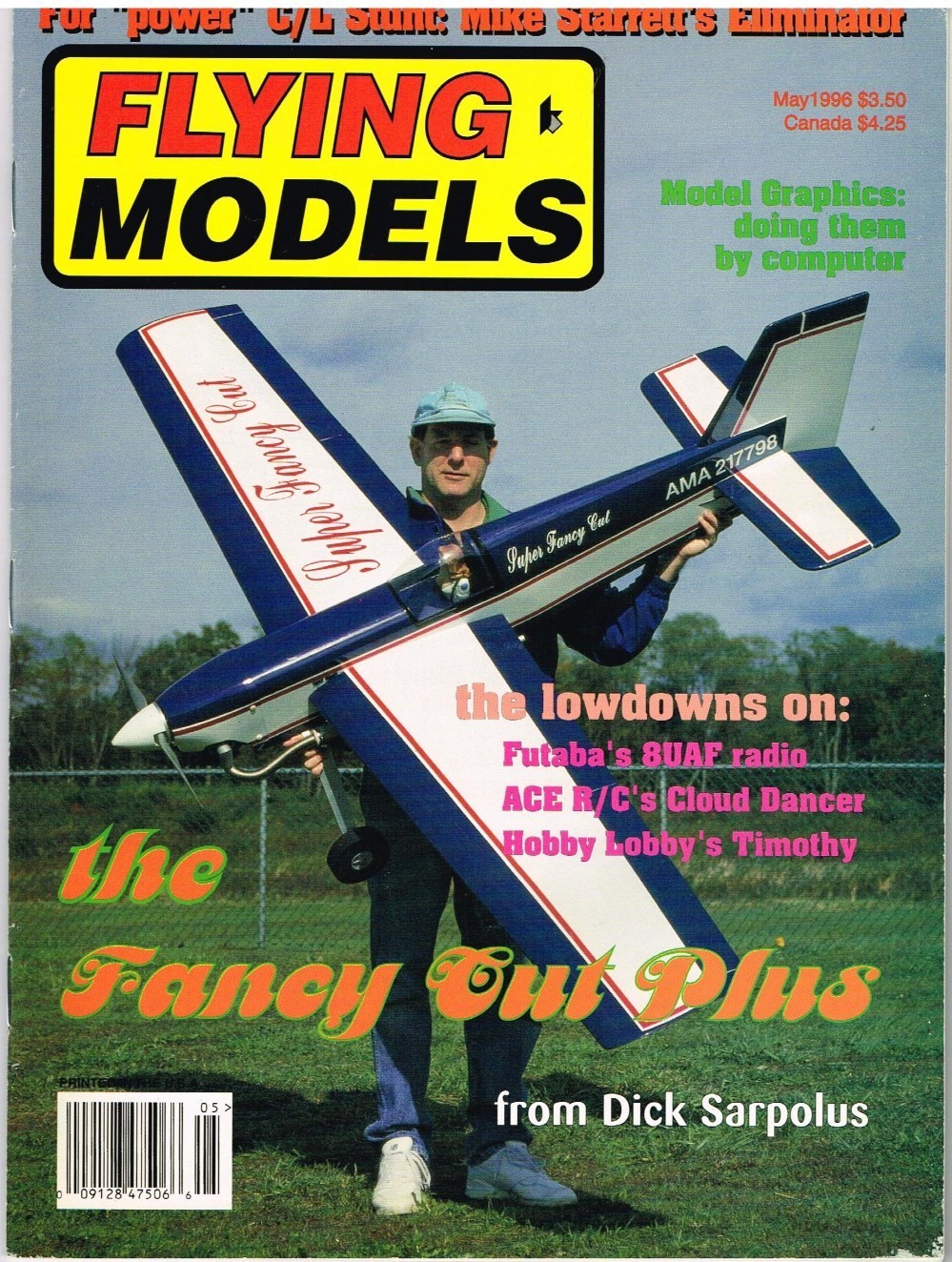 FLYING MODELS Magazine May 1996 Fancy Cut Plus cover model