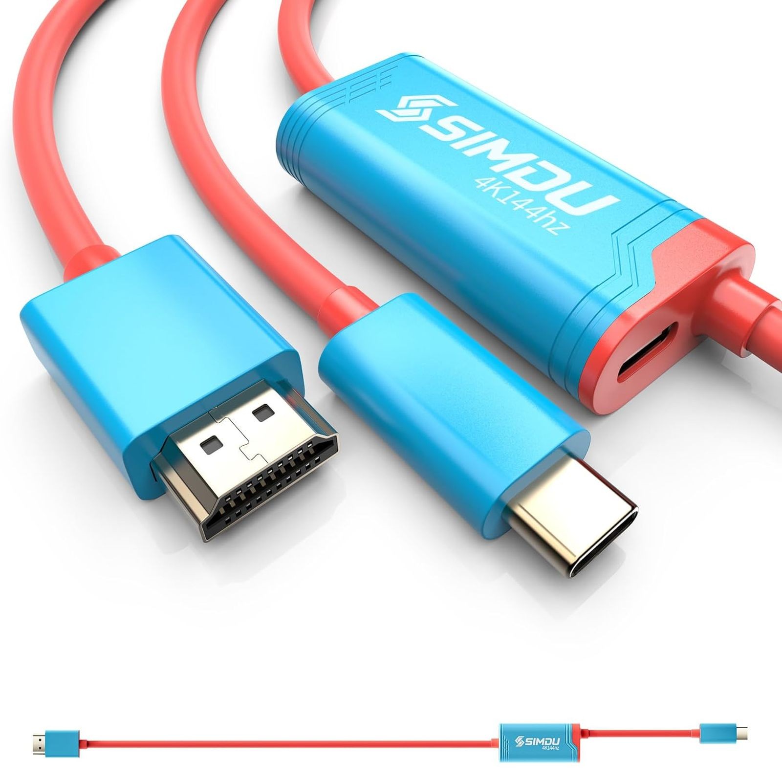 TV Mode Projection Cable for Switch 2/1, 78In, Supports 4K@144Hz Output, PD100W,