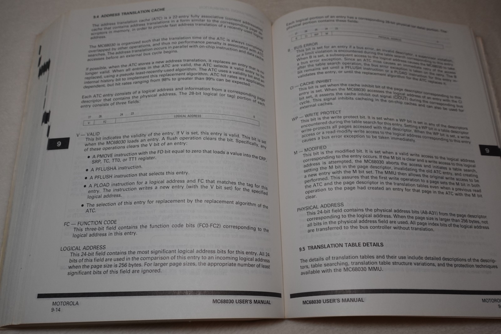 Motorola MC68030 Enhanced 32-Bit Microprocessor User's Manual 2nd Edition