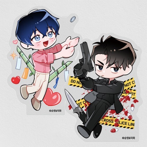 Webtoon MD [ Dawn After Dusk ] Acrylic Block (2 TYPE) [ 밤을 가르는 새벽 ]