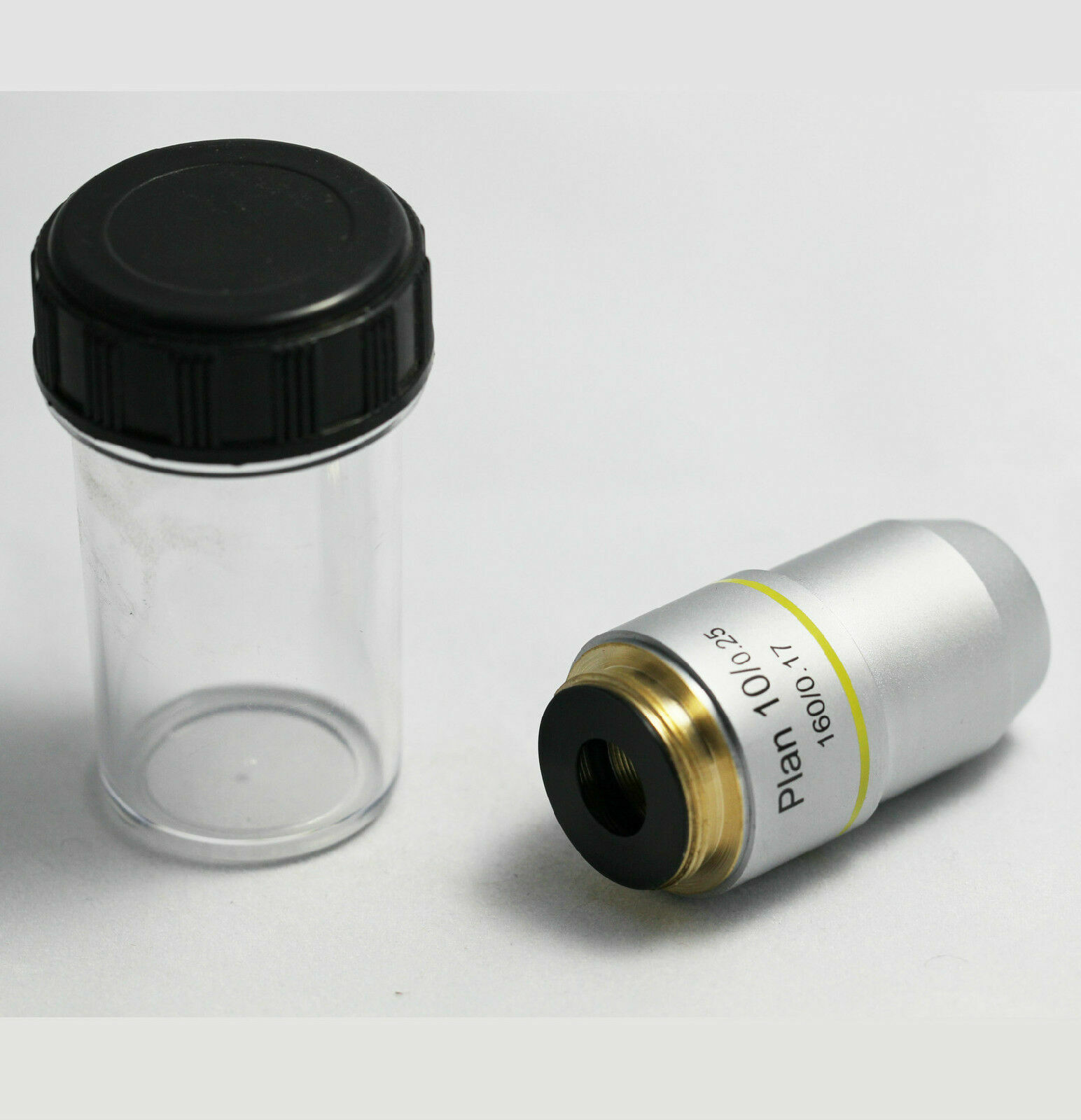Microscope Objective Lens PLAN DIN 4X 10X 20X 40X 60X 100X RMS Thread CNSCOPE