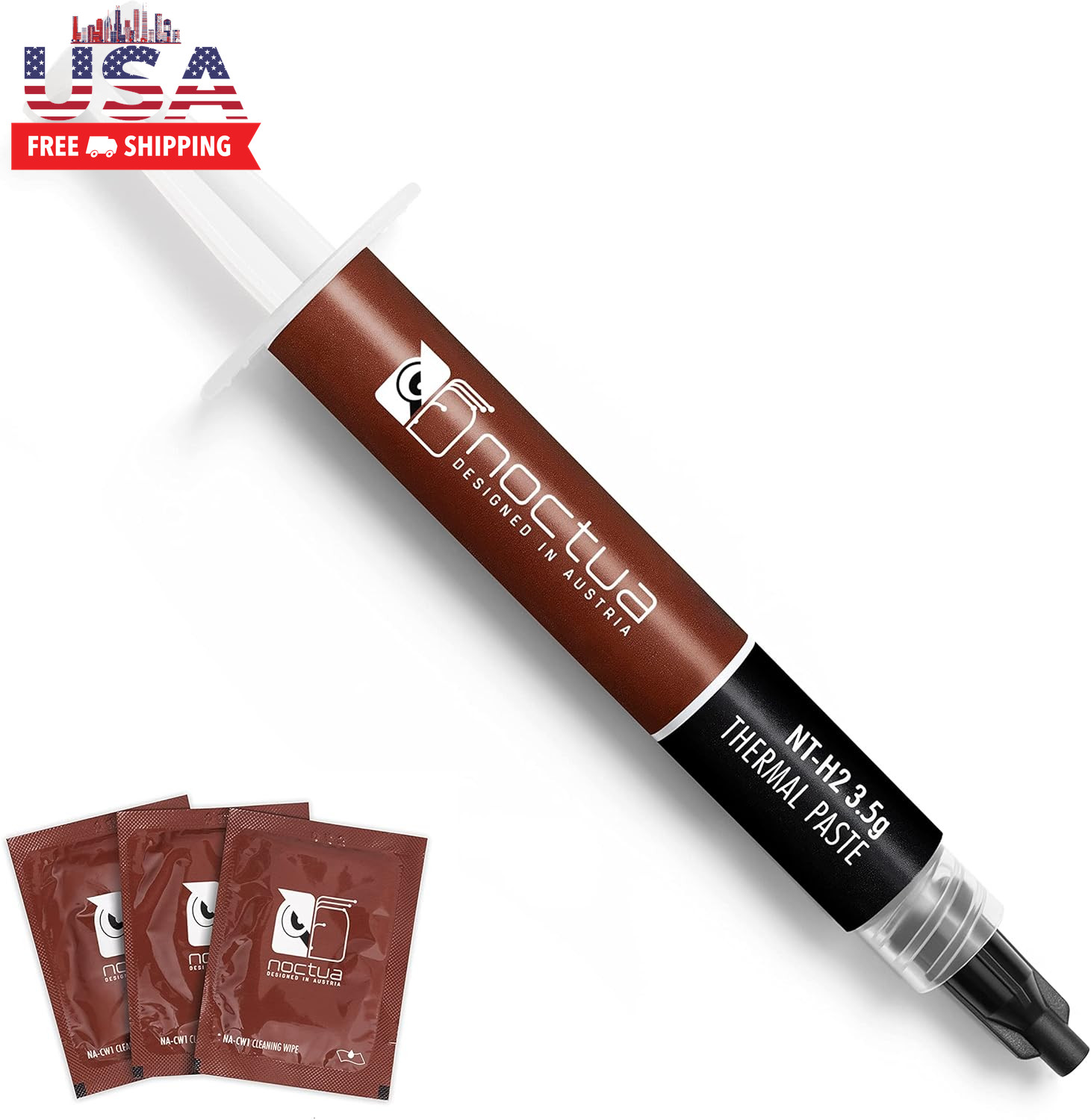 NT-H2 3.5G, Thermal Computer Paste Incl. 3 Cleaning Wipes (3.5G)