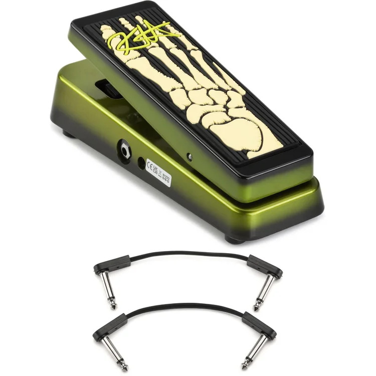 Dunlop KH95 Kirk Hammett Signature Cry Baby Wah Pedal with EBS Patch Cables