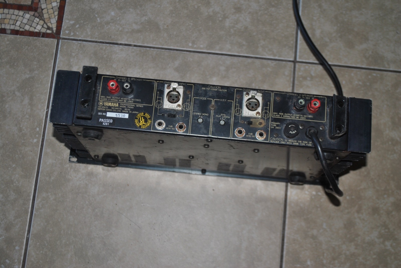 yamaha model p2050 power amplifier