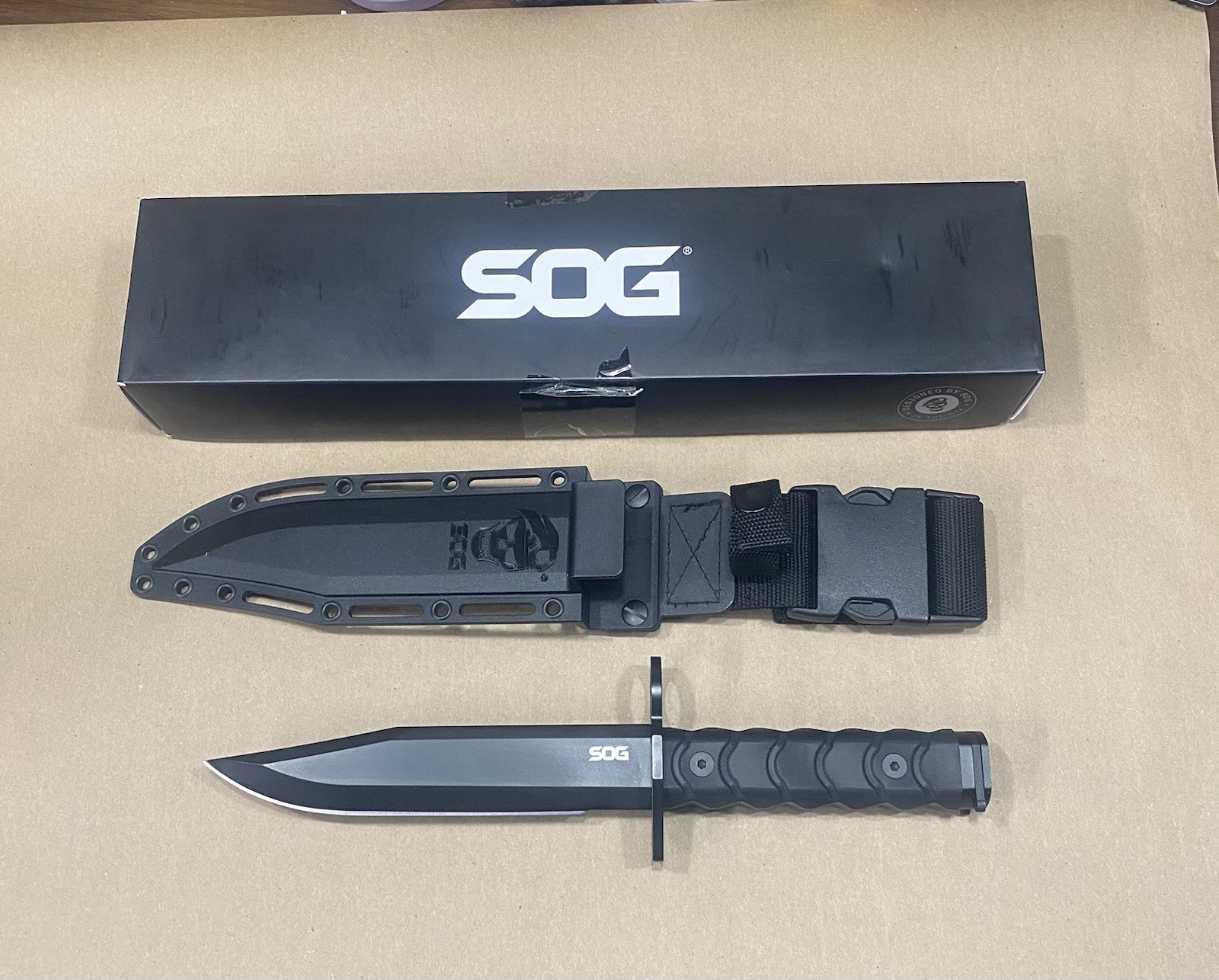 SOG Bar15C Clip Point Bayonet