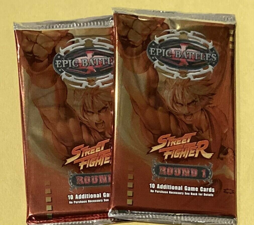 Epic Battles TCG Street Fighter Lot of 12 Booster Packs