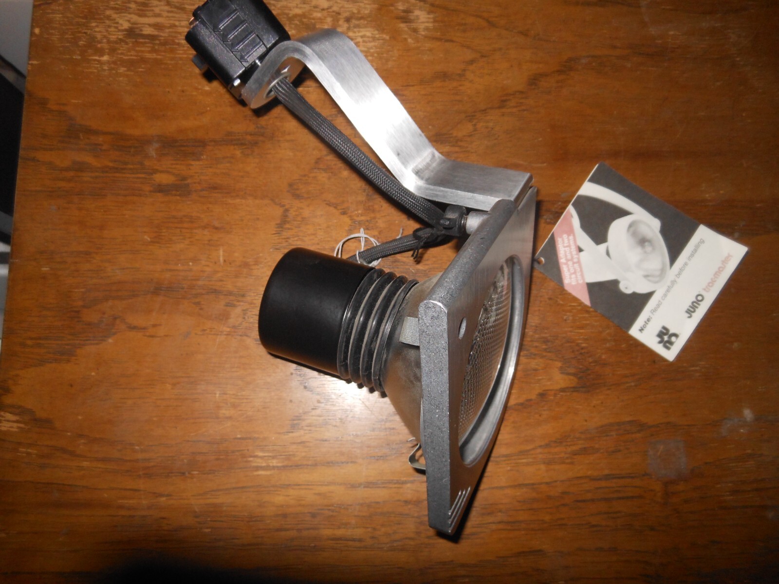 Juno Single Track Head Light Model T0731 In Aluminum & Black Par 30 Short Neck
