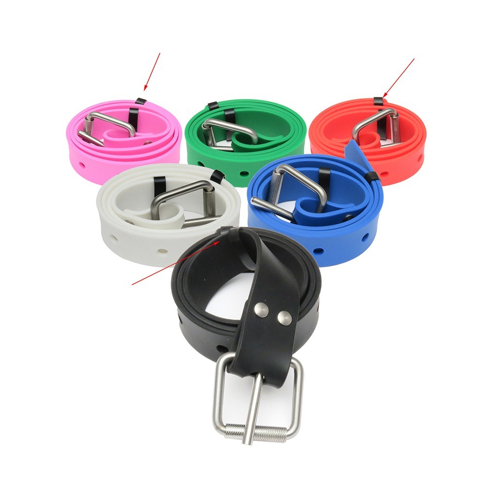 6pcs Scuba Dive Tech Diving Backplate Straps Harness Webbing Keeper Rubber Loops