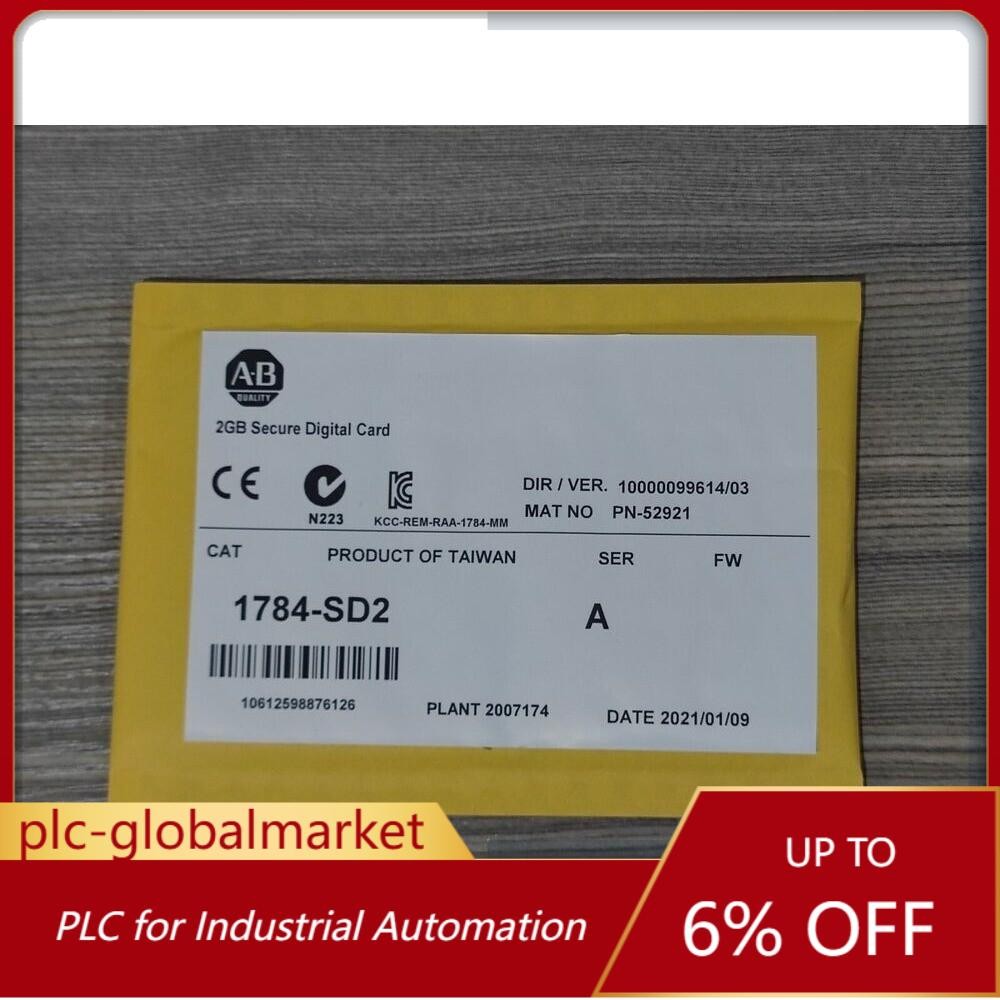 New AB 1784-SD2 Secure Digital Memory Card 2GB in Bag Sealed 1784SD2 US Free Tax