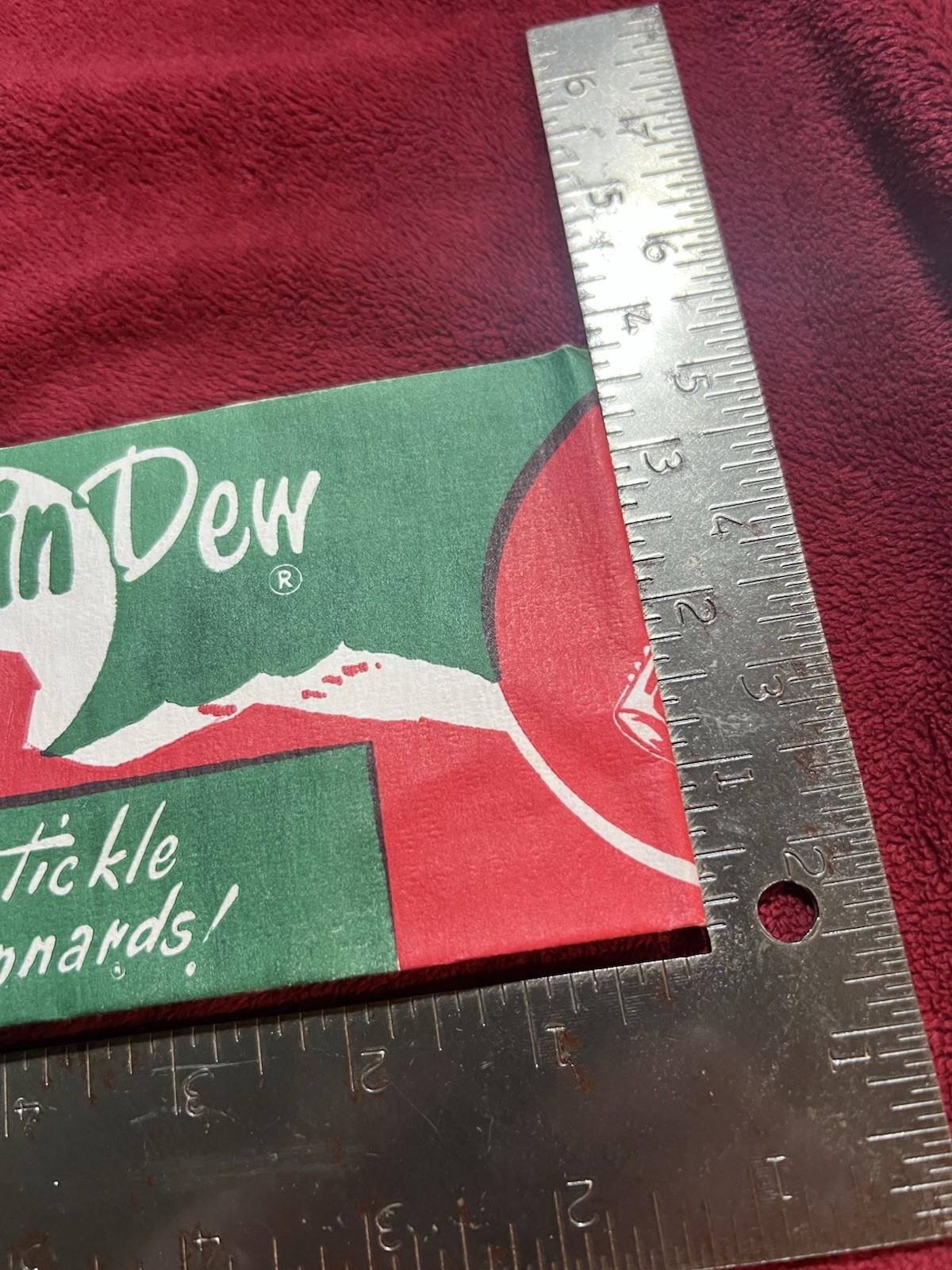 Vintage 1972 Hillbilly Mountain Dew Adjustable Soda Jerk Hat.
