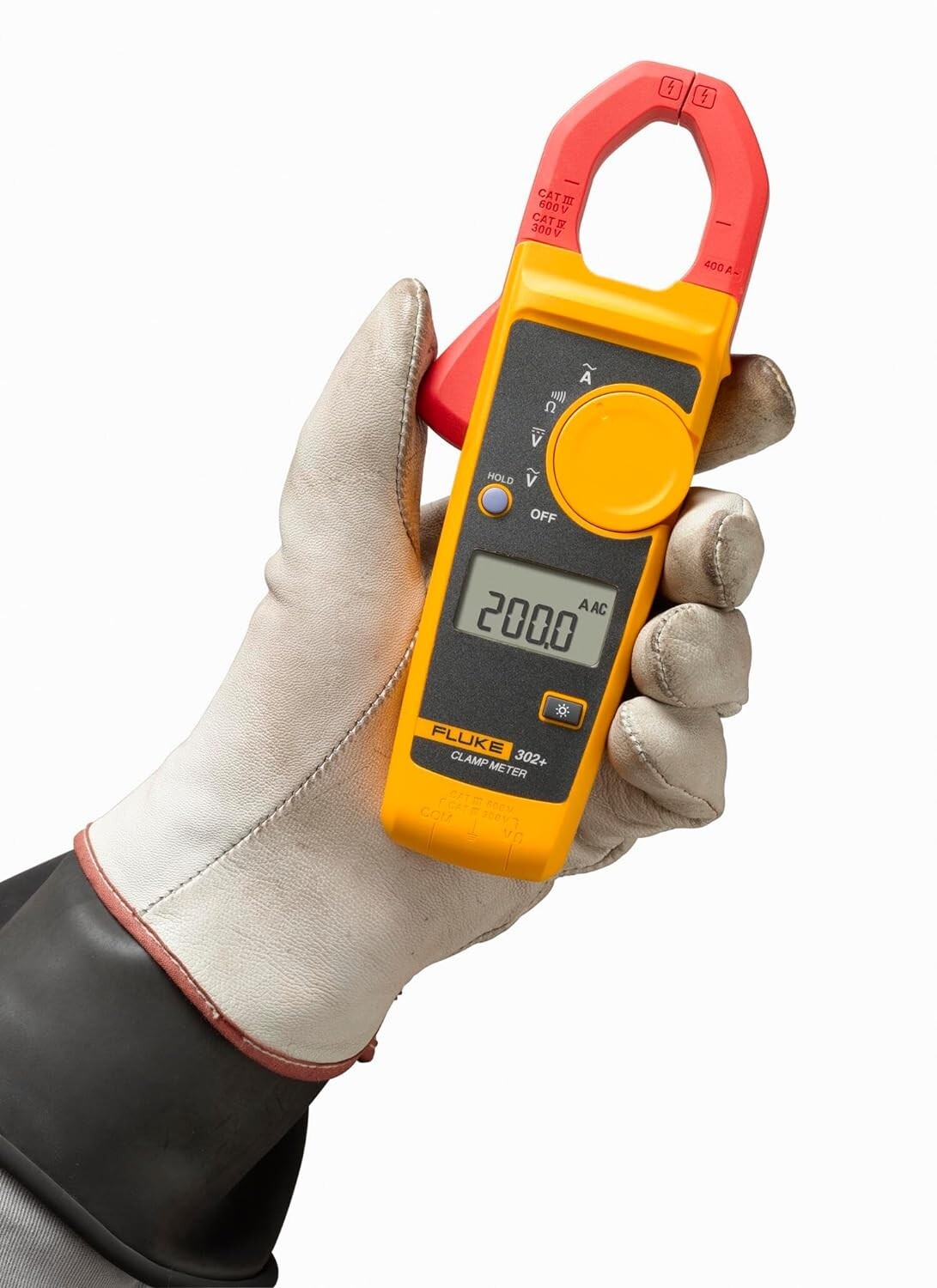 Fluke 302+ Plus AC400A Digital Clamp Meter Tester AC / DC Volt Amp Multimeter