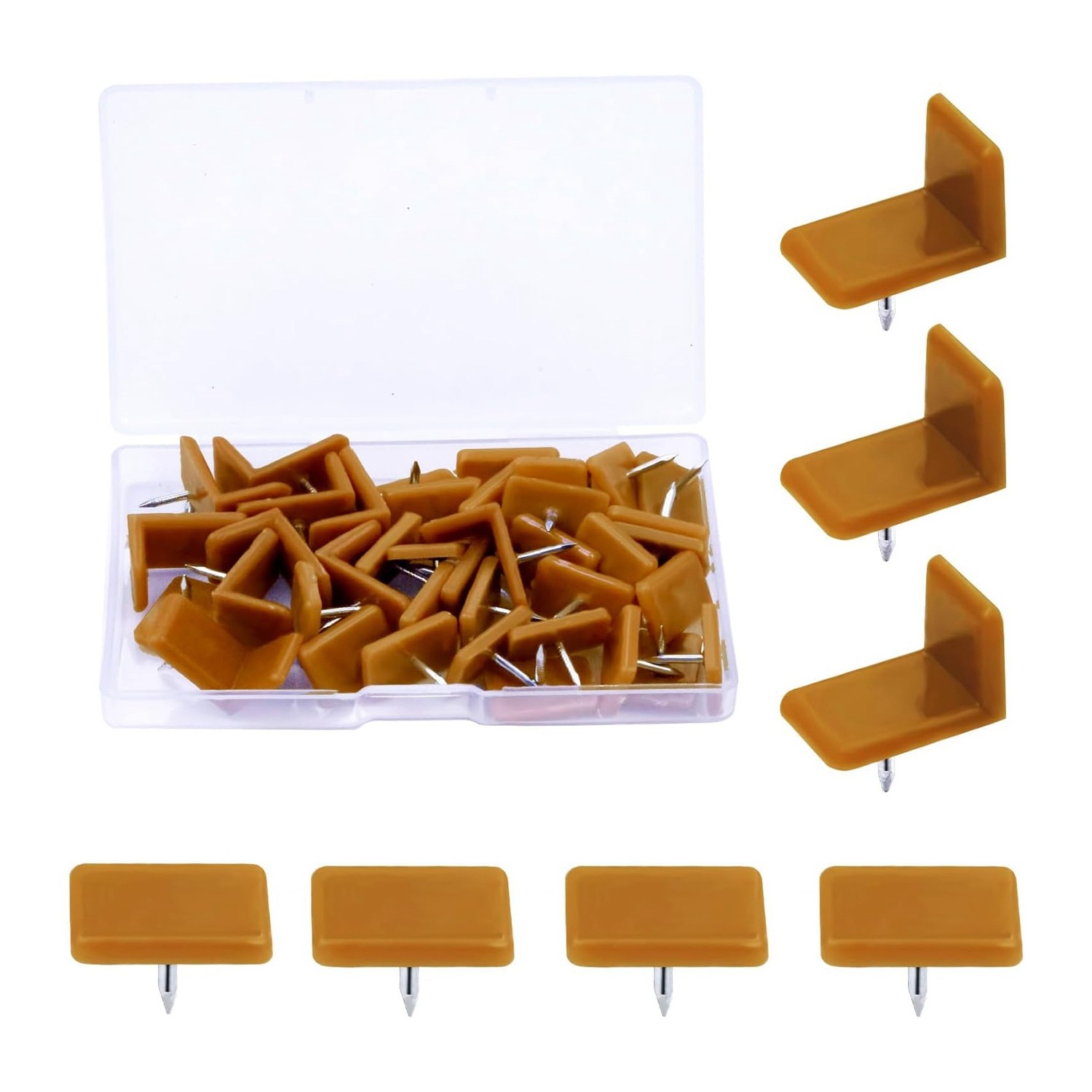 40 Pieces Tack-in Drawer Glides and Slides Furniture Glide Plastic Drawer6742