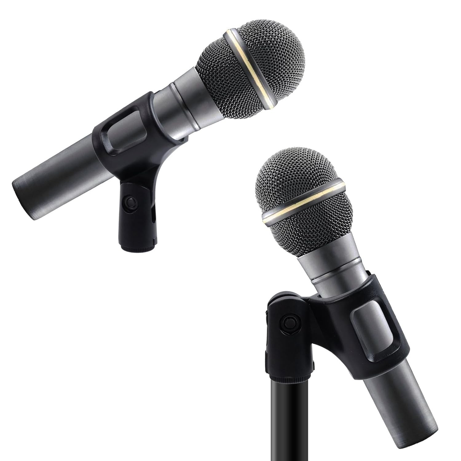 Wireless Microphone Holder Flexible Adjustable Handheld Rubber Microphone Clip
