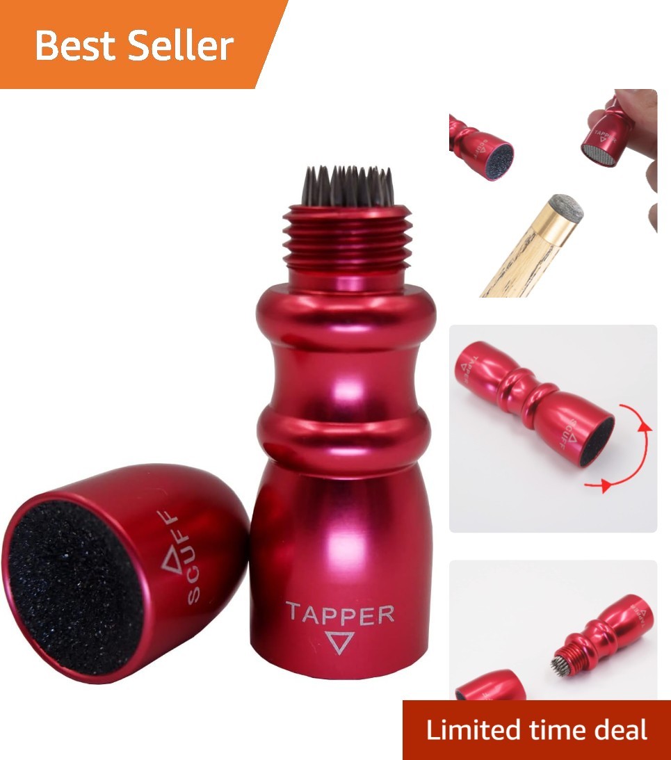 2023 Snooker Cue Tip Tool - 3-in-1 Scuffer, Shaper & Aerator, Portable Gift