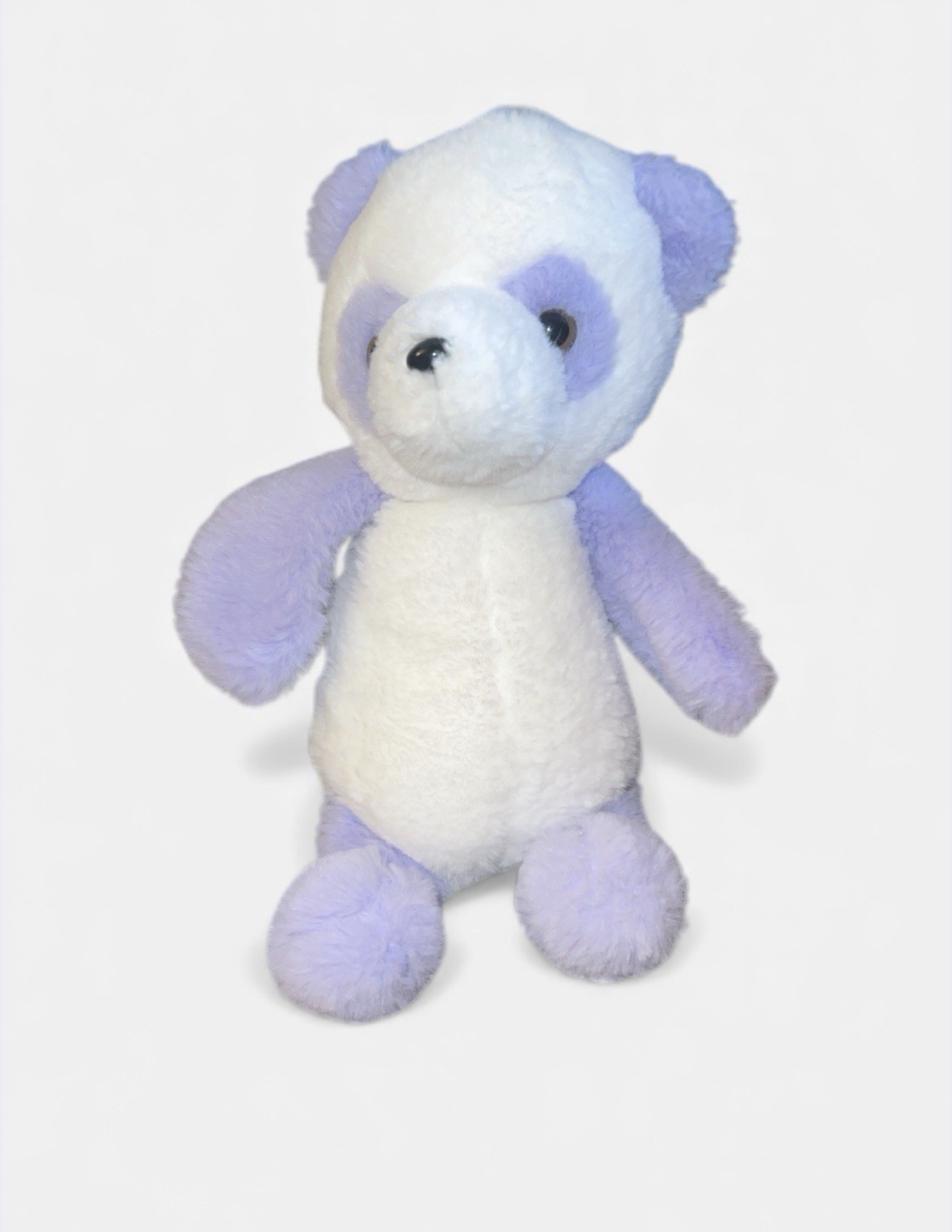 FAO Schwarz Lavender Panda Teddy Bear  Purple White 10" Stuffed Plush Toy