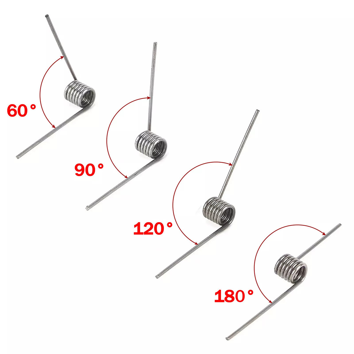 10 Pack Torsion spring Various Size Length Diameter Assortment Spring Steel