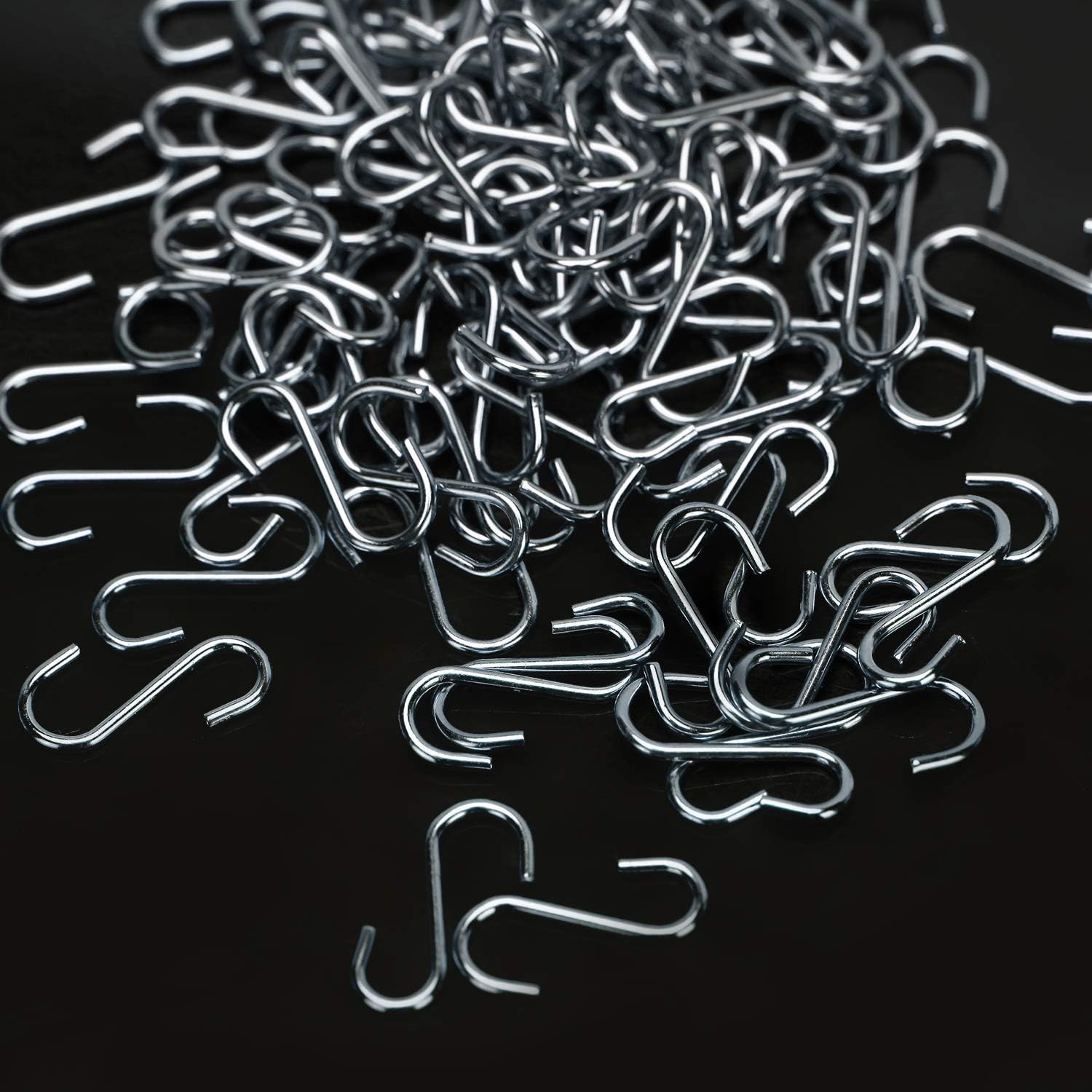 100 Pcs Small S Shaped Hooks - 1/2 Inch Mini S Hooks for Crafts, DIY Projects