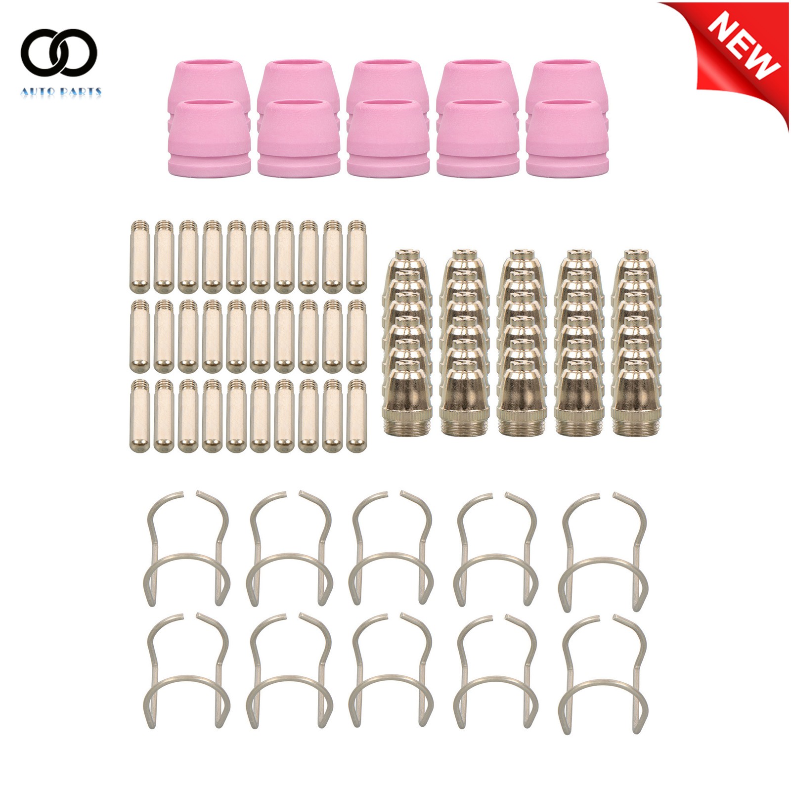 80 Pcs SG-55 AG-60 WSD-60 40/50/60 Amp Plasma Cutter Torch Consumables Kit Tips