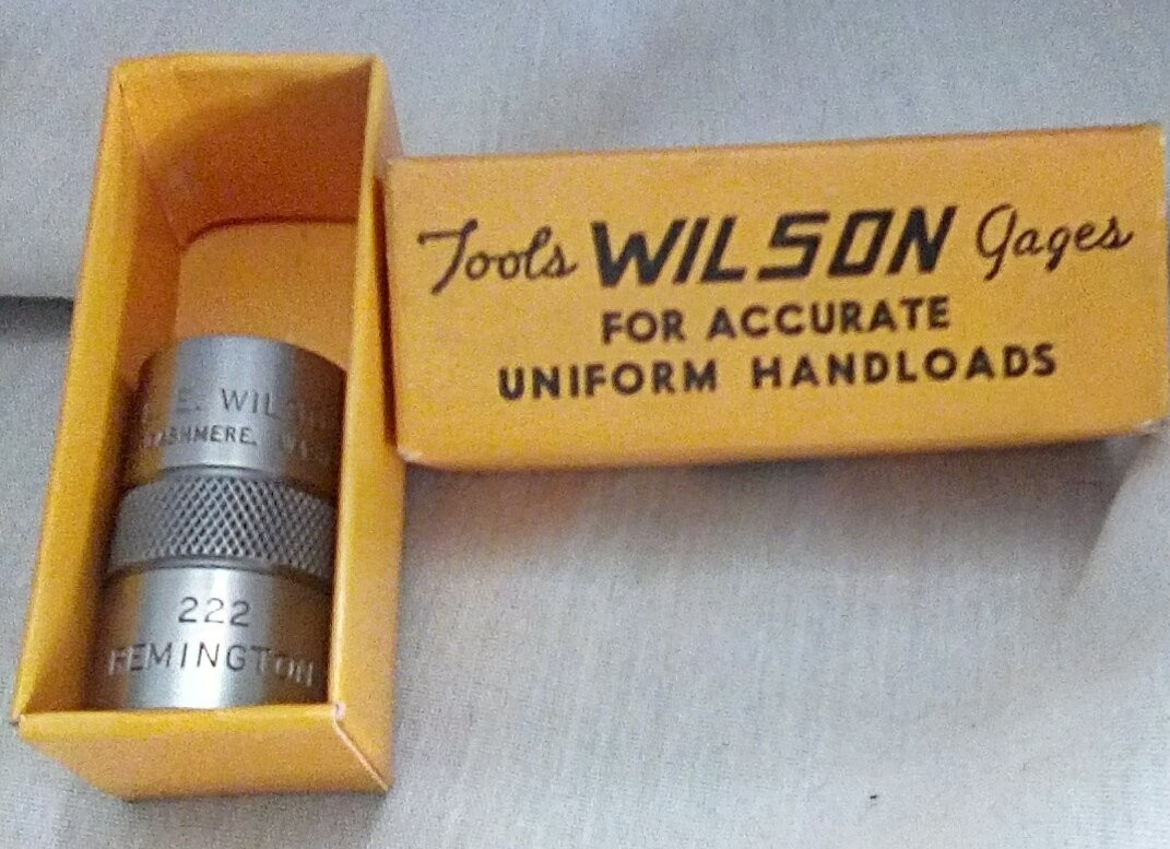 L.E. Wilson Cartridge Case gage Remington 222