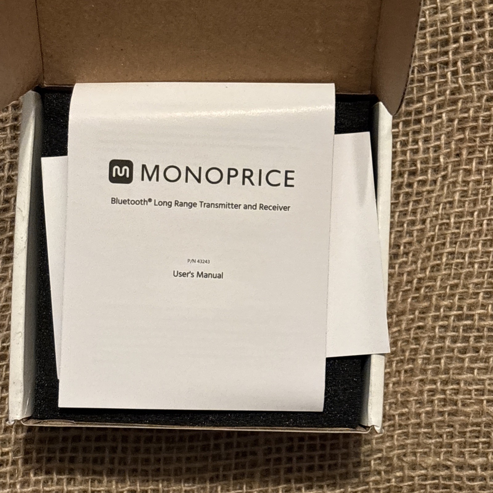 Monoprice Premium Bluetooth 5 Transmitter & Receiver With aptx HD aptX Open Box