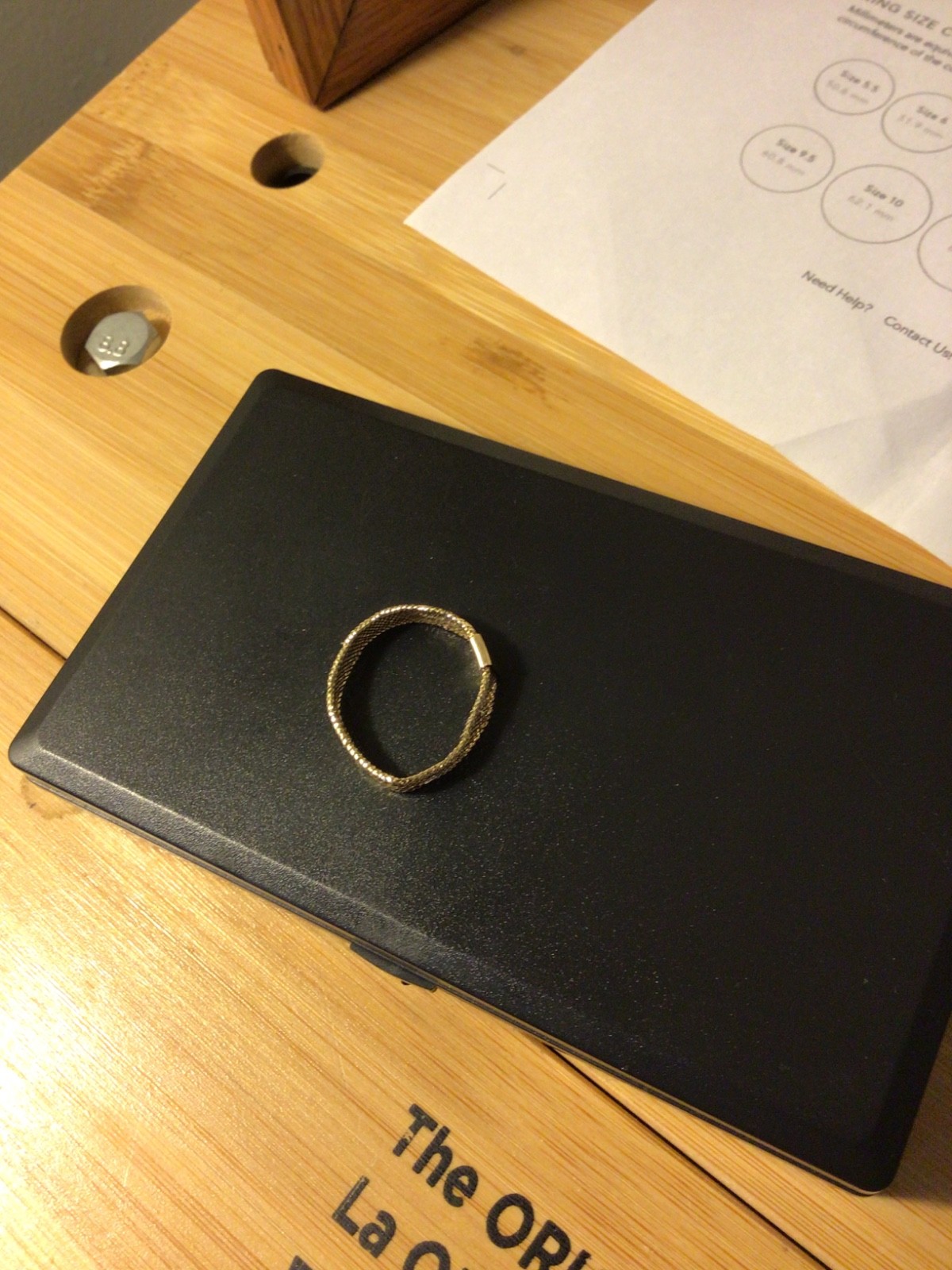 10k gold toe ring used condition
