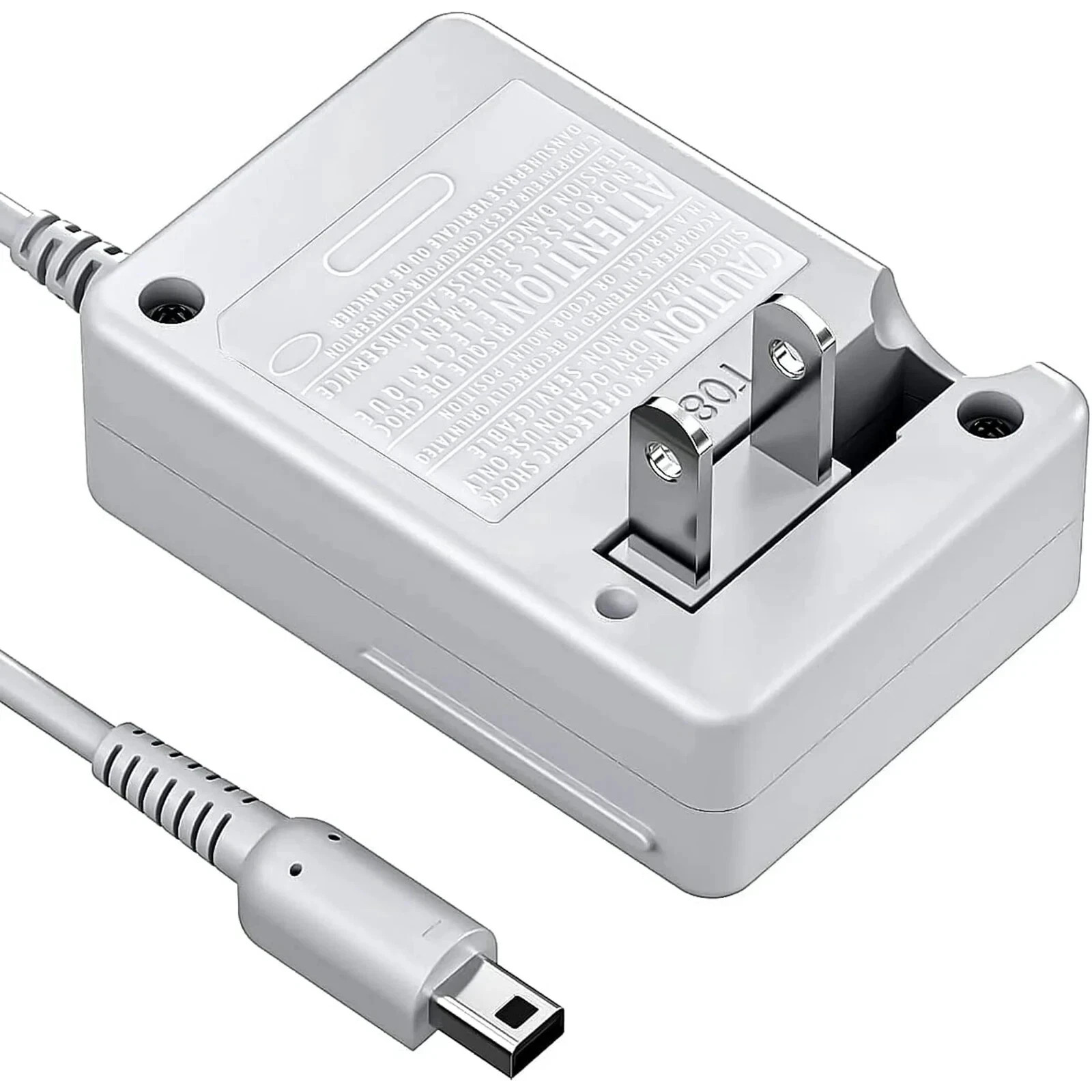 Cargador 3DS Compatible para Nintendo 3DS Adaptador de Enchufe de Pared Dsi Xl