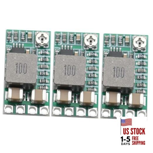 DGZZI 3PCS Mini Voltage Reduction Adjustable DC 4.5-24V 12V 24V to 5V 3A Buck