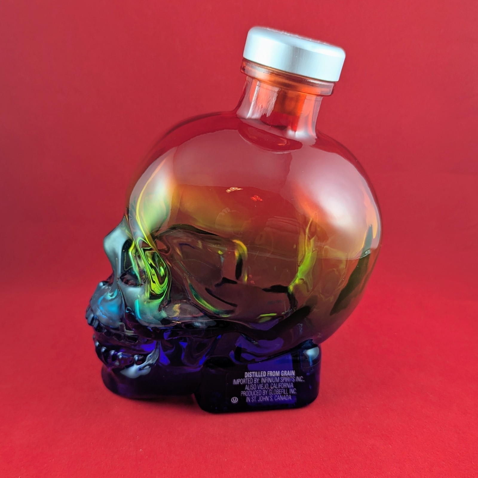 Crystal Head Vodka 750ml EMPTY SKULL BOTTLE Limited Edition Pride Rainbow NICE!