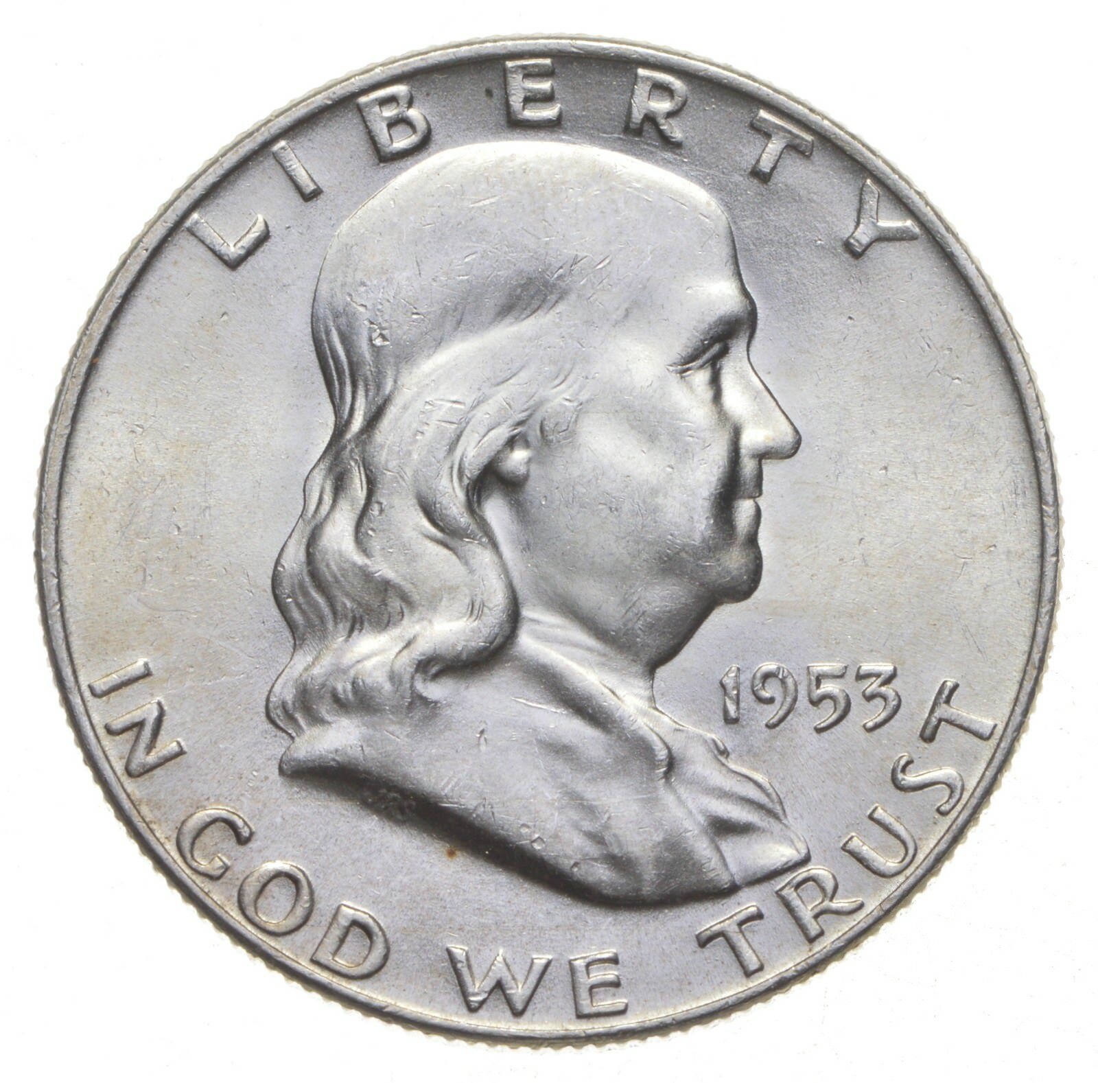 Choice Unc 1953 D Franklin Half Dollar Gem BU From Original Roll