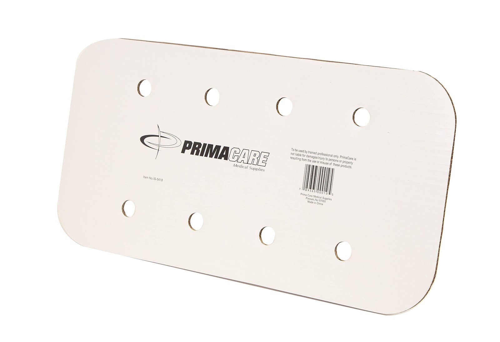 Primacare IS-5412 Padded Cardboard Splint Wrist Brace or Leg 12" Length