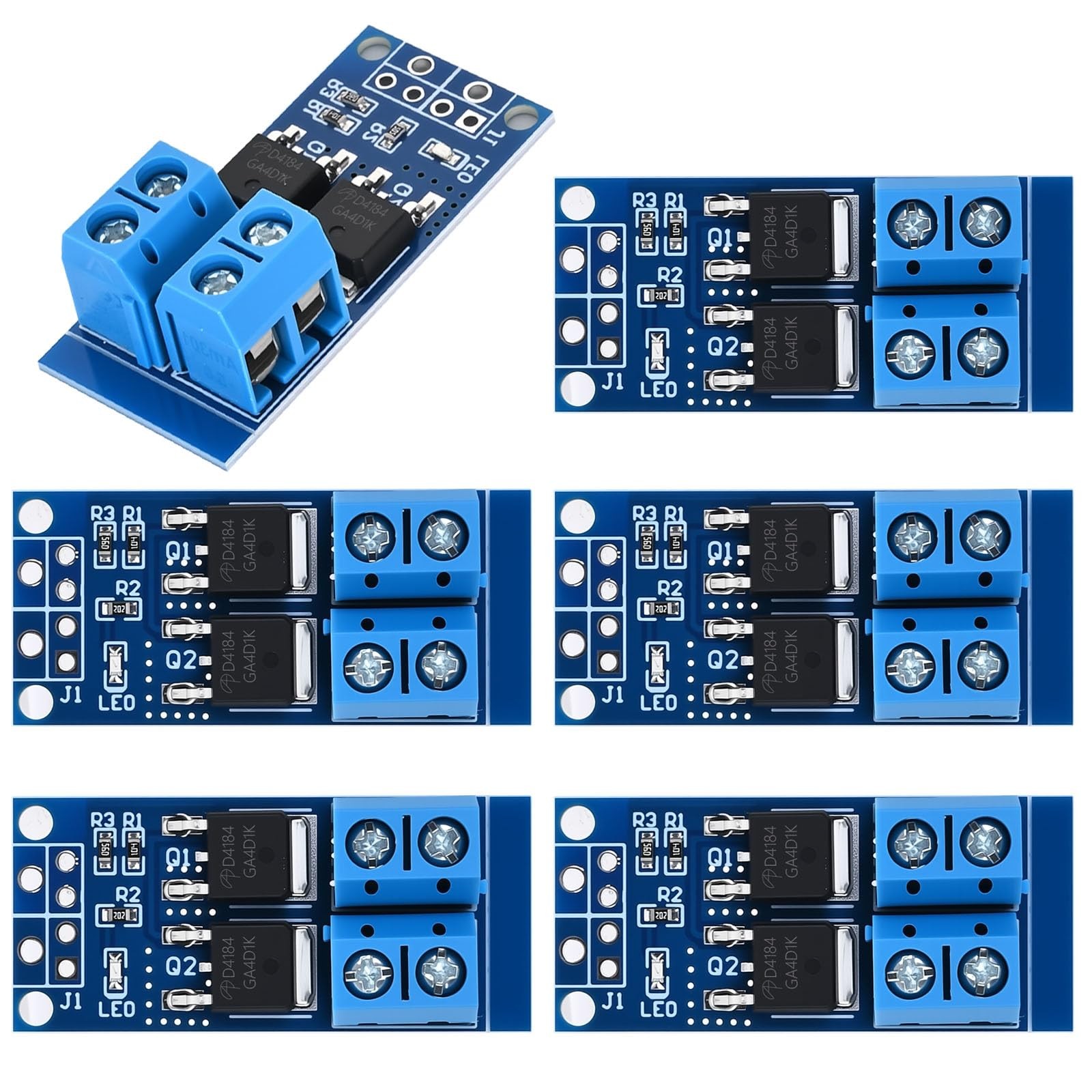 6 PCS Dual MOSFET Trigger Switch Drive Module PWM Controller Board 5V36V 400W