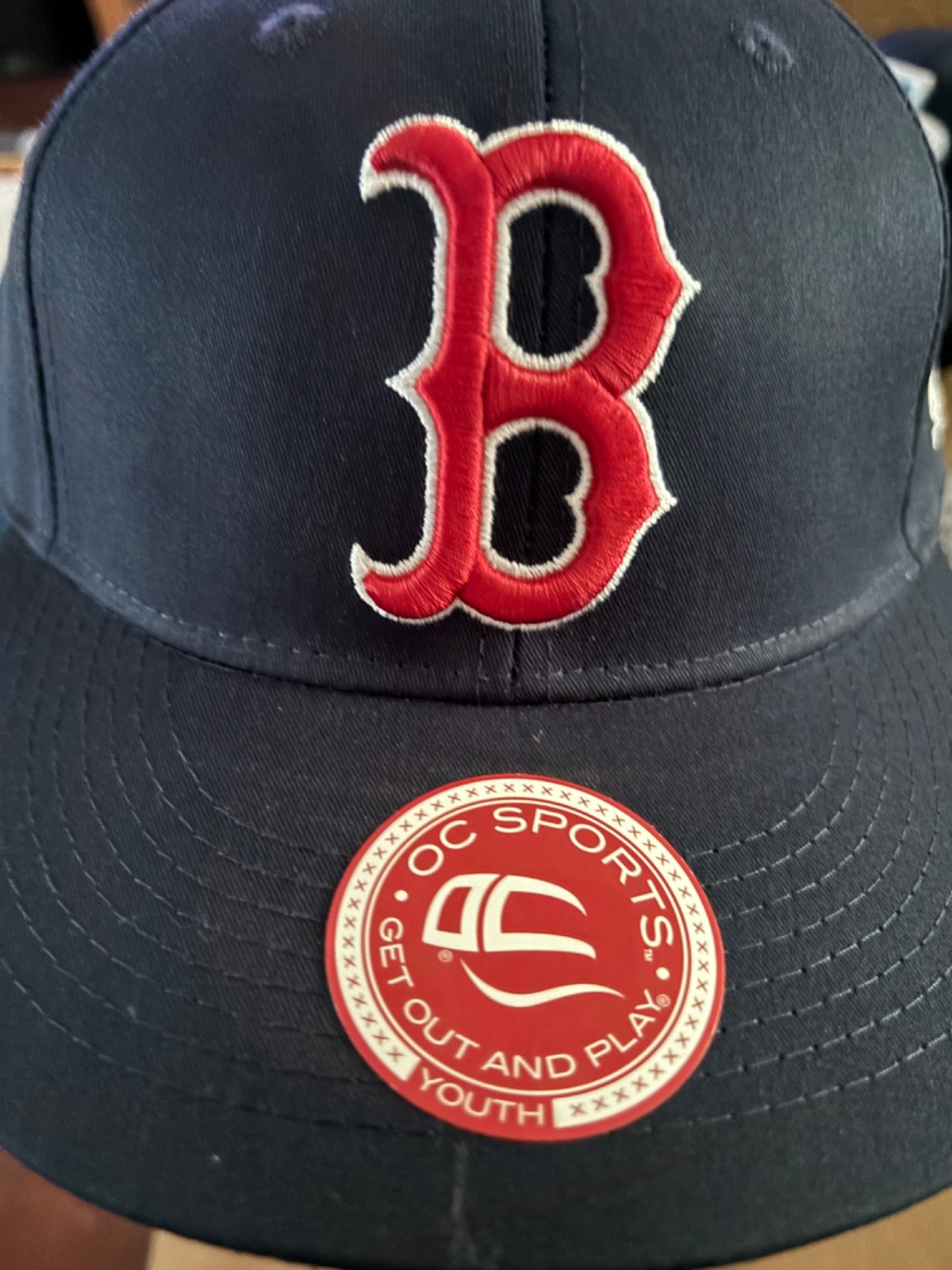 Boston Red Sox Baseball Cap Youth OC Sports Team MLB Adjustable Back NEW Navy