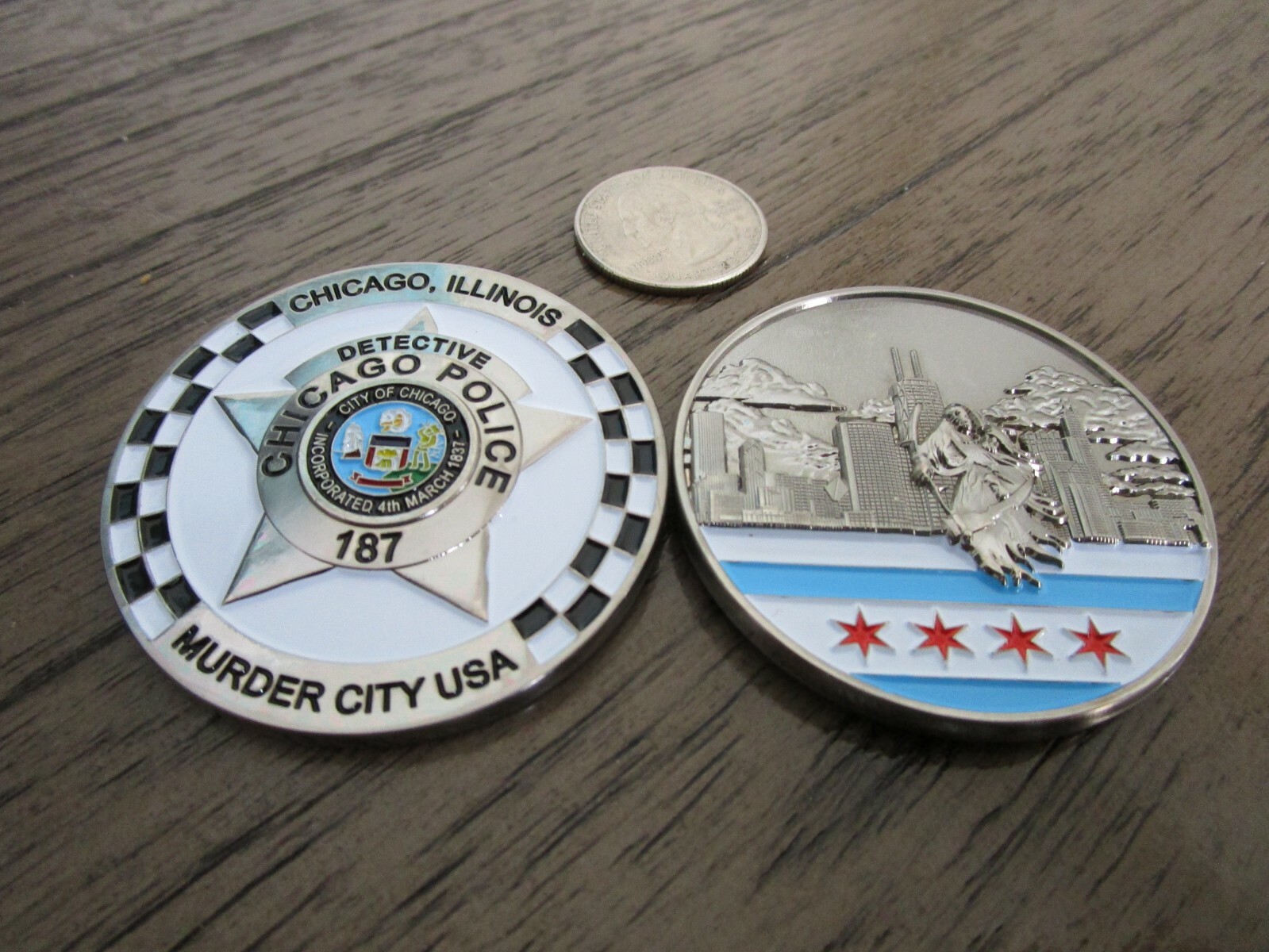 Chicago Police Detective Murder City USA CPD Challenge Coin