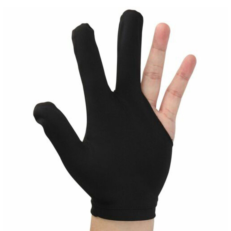 20PCS 3 Fingers Billiard Cue Pool Gloves Snooker Left Hand Nylon Accessories NEW