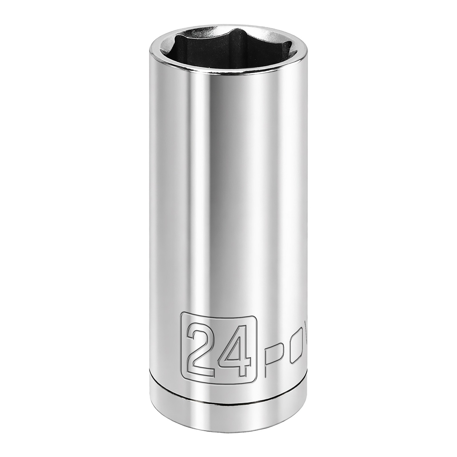 Powerbuilt 1/2 Inch Drive x 24 MM 6 Point Deep Socket - 640840