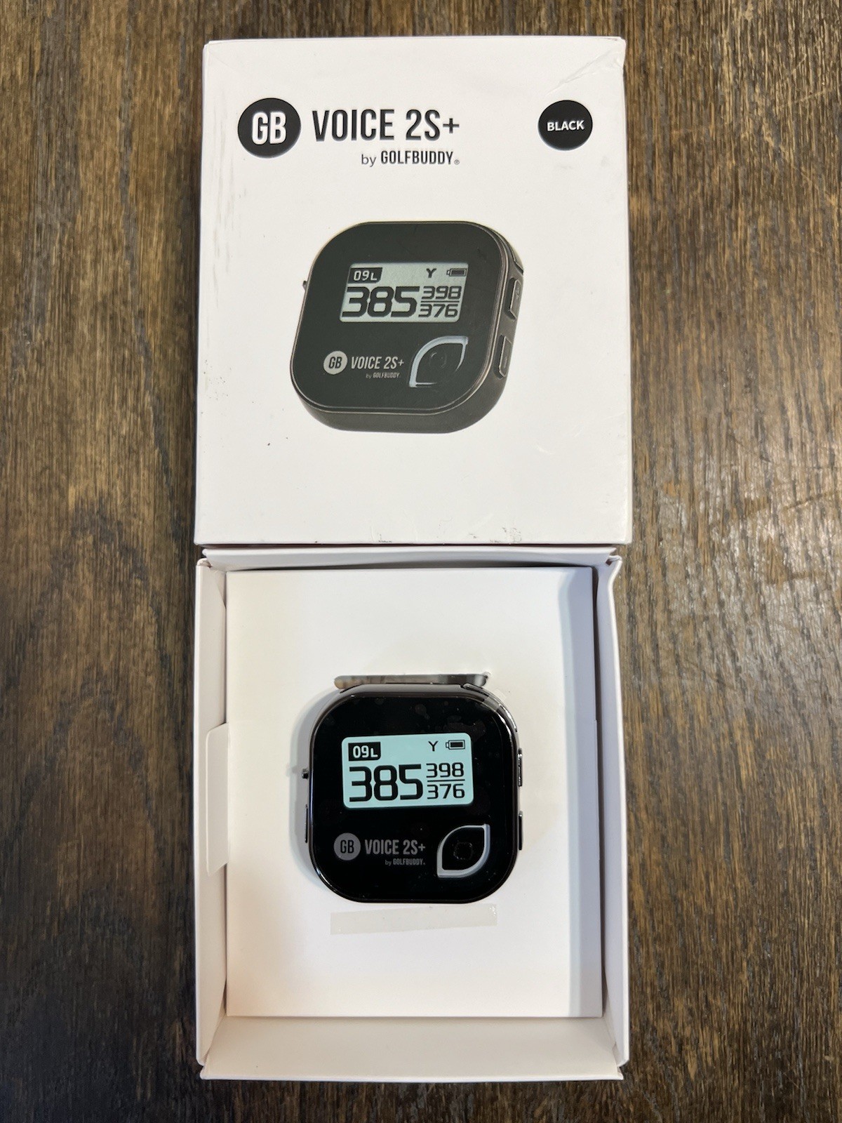 GolfBuddy GB Voice 2S+ Talking GPS Golf Rangefinder Navigation Black New