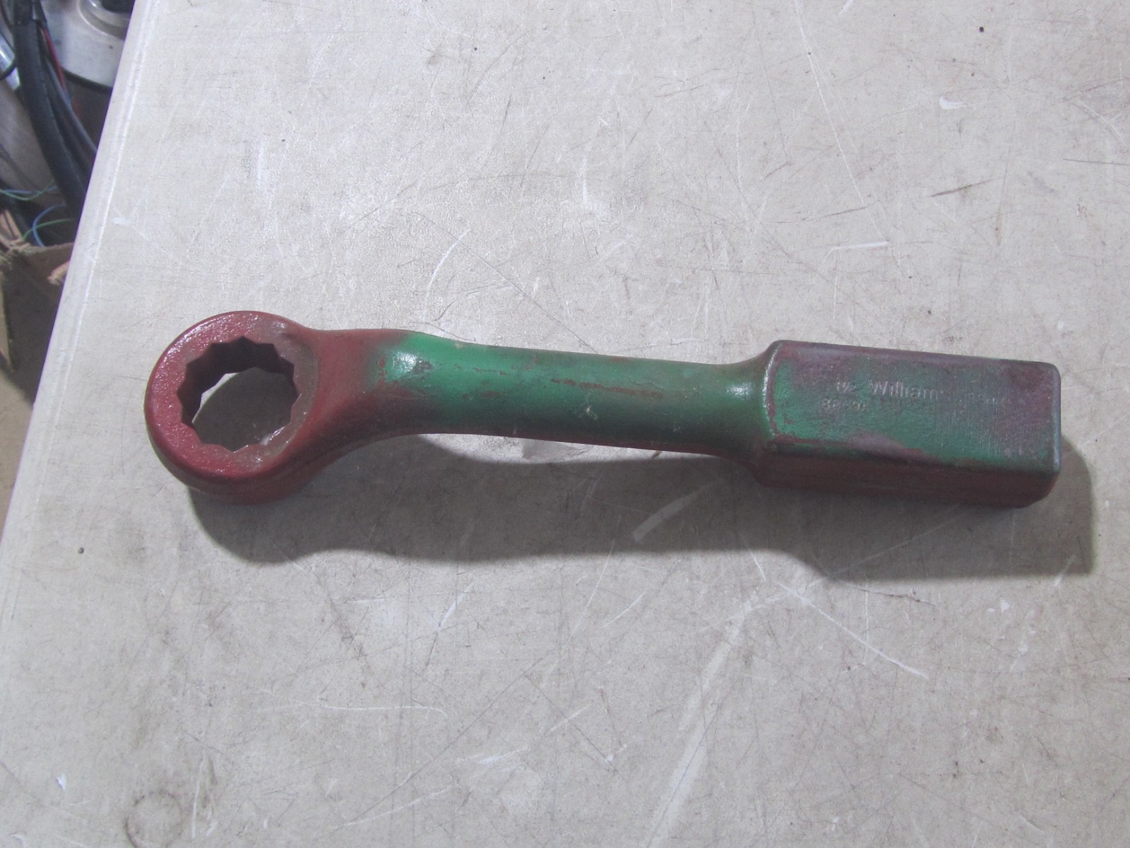 WILLIAMS 8809A HAMMER STRIKING FACE 1-1/2" OFFSET BOX WRENCH 12 POINT
