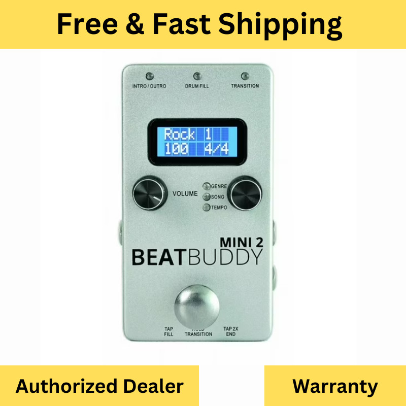 Singular Sound BeatBuddy MINI 2 Drum Machine Pedal Rhythm Beat Pedal for Guitar