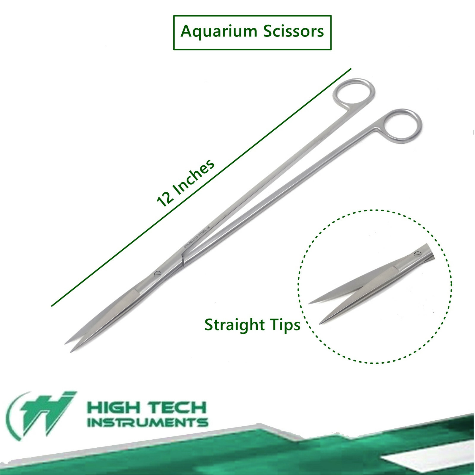 Aquarium Aquatic Live Plants Long Handle Scissors Trim Maintenance Tool