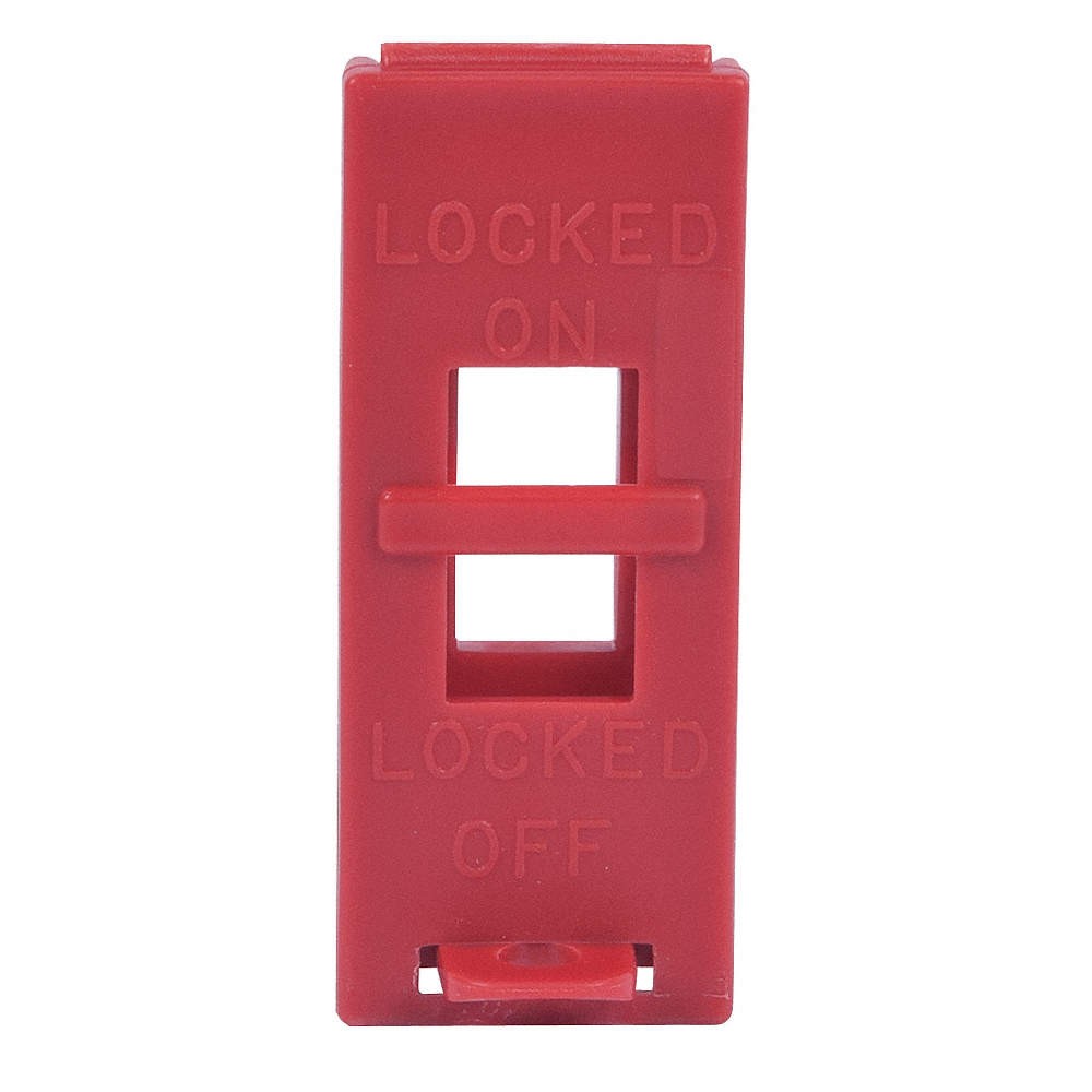 ZING 6064 Wall Switch Lockout,Red,3/8 In. Dia. 36D369