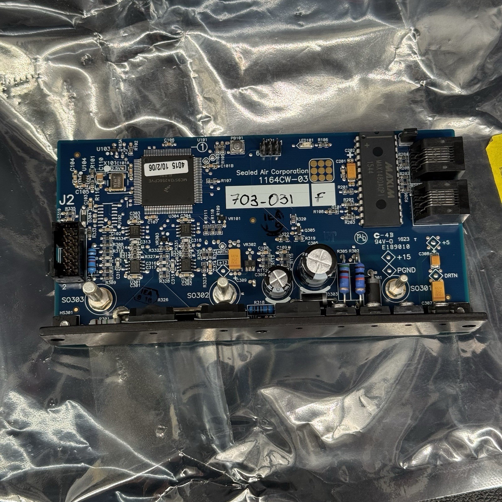 Sealed Air 1164CW-03 Instapak Control Circuit Board
