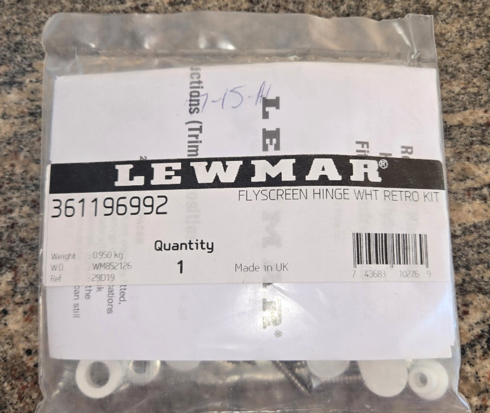 Lewmar Retrofit Flyscreen Hinge Kit 361196992