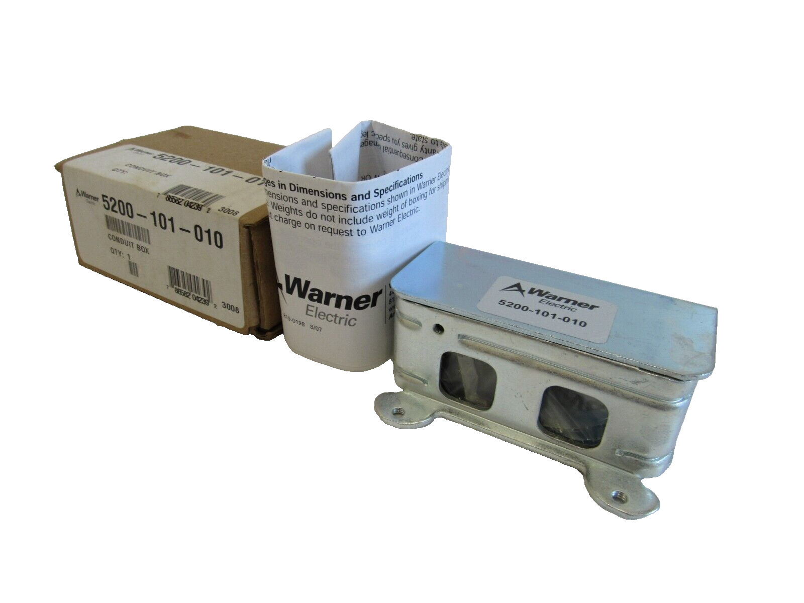 NEW WARNER ELECTRIC 5200-101-010 CONDUIT BOX KIT 5200101010