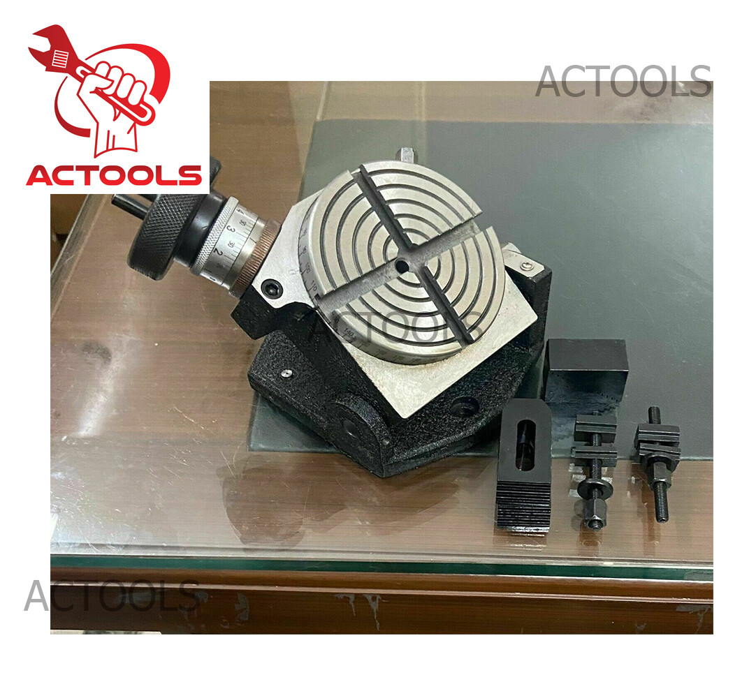 4" Inch Precision Tilting Rotary Table With Clamping Kit Premium Quality Product